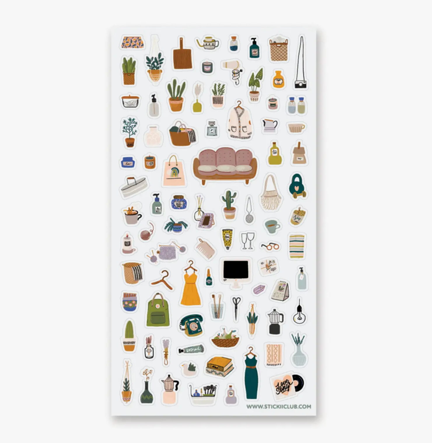 STICKII Sticker Sheet - Self Care Favorites