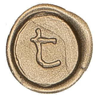 Global Solutions Metal Wax Seal Scroll Handle "Typewriter" Letters