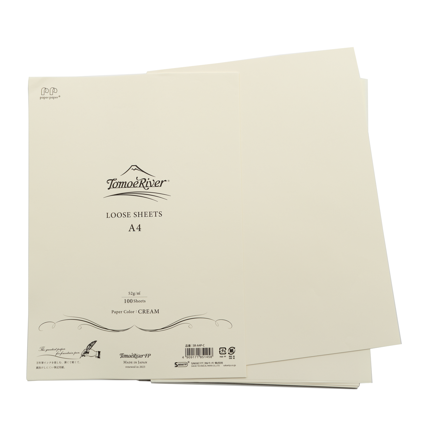 Sakae TP Tomoe River A4 - 52gsm - 100 Loose Sheets Blank
