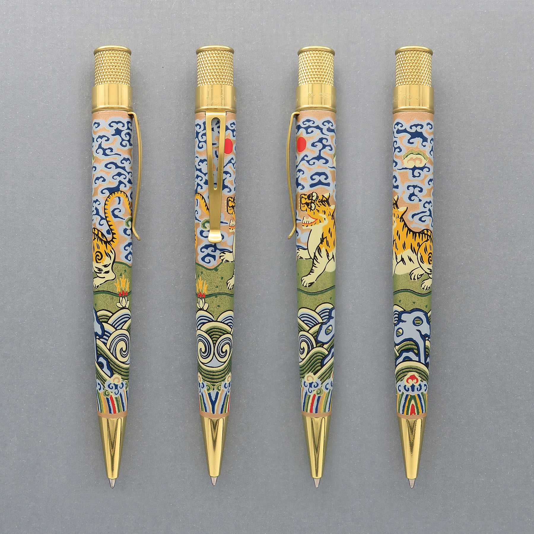 Retro 1951 " The MET " Chinese Tiger Rank Badge - Rollerball