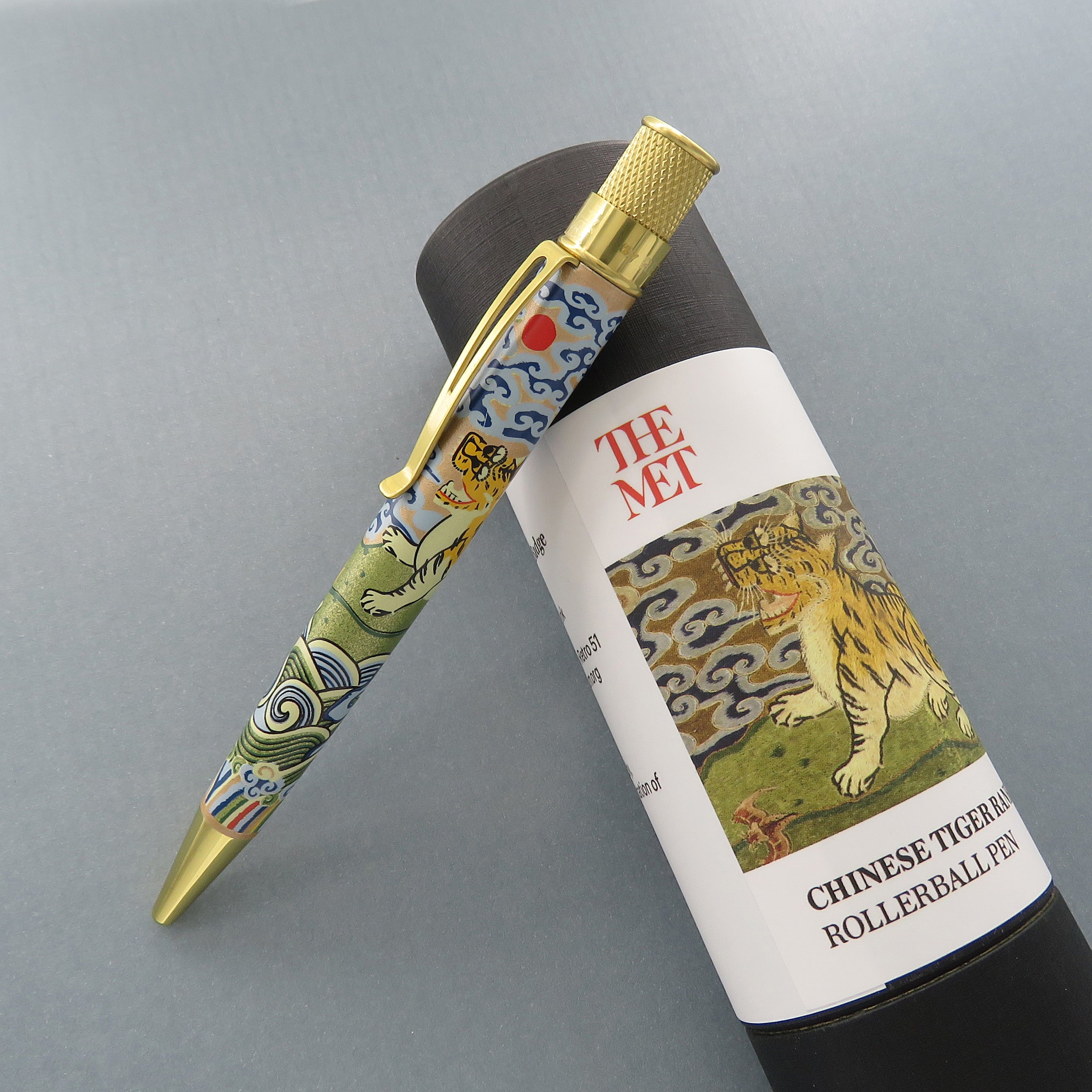 Retro 1951 " The MET " Chinese Tiger Rank Badge - Rollerball
