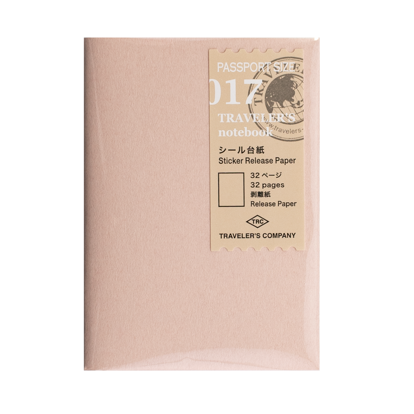 Traveler's Company Passport Sized Refill 017-  Sticker Release Paper