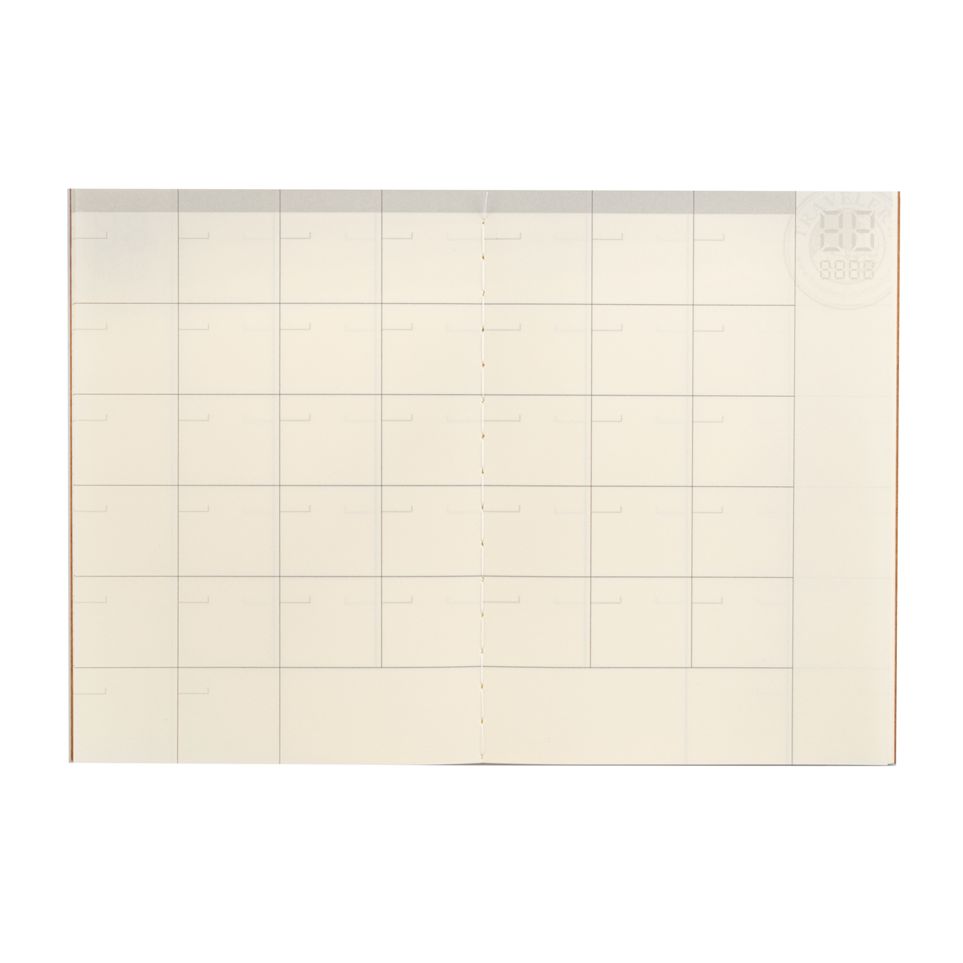 TRAVELER'S COMPANY 006 Passport Sized Refill - Free Diary (Monthly)