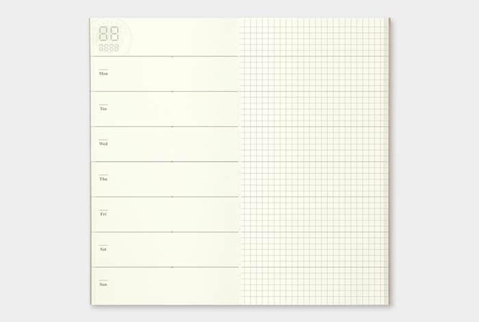 TRAVELER'S COMPANY 019 Regular Sized Refill - Free Diary <Weekly + Memo>