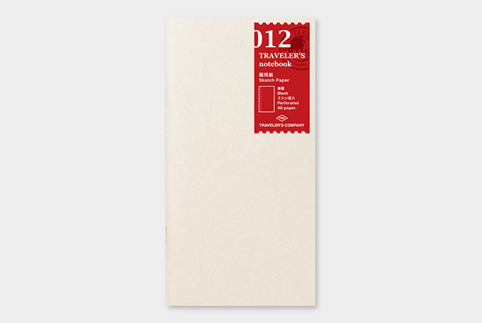 TRAVELER'S COMPANY Regular Sized Refill 012 - Sketch Paper