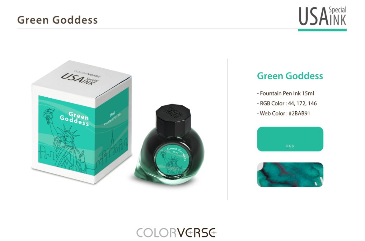 Colorverse USA Special Series Ink- New York - Green Goddess