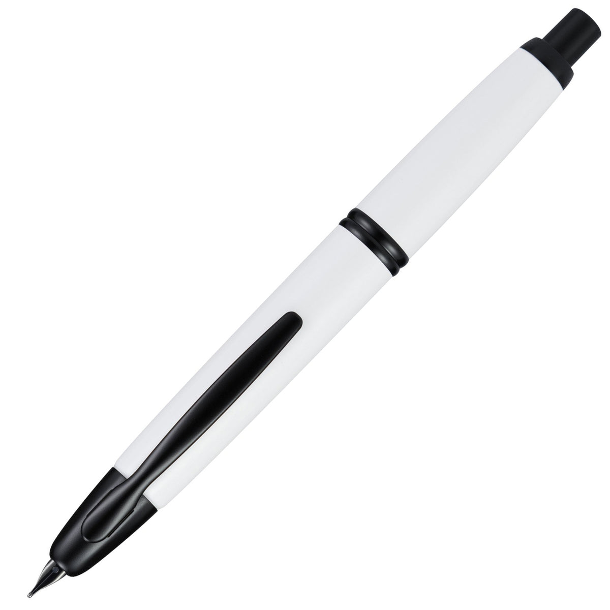 Pilot Vanishing Point White with Black Trim