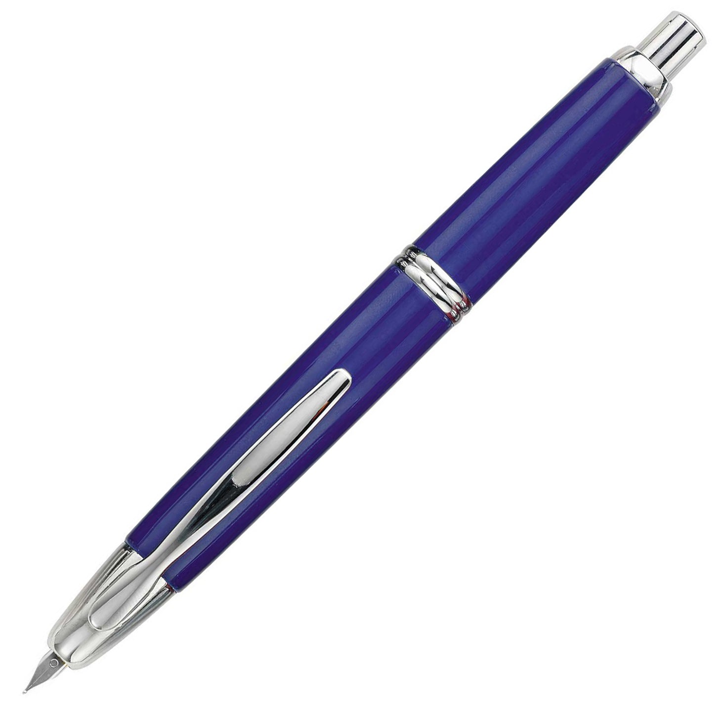 Pilot Vanishing Point Blue with Rhodium trim