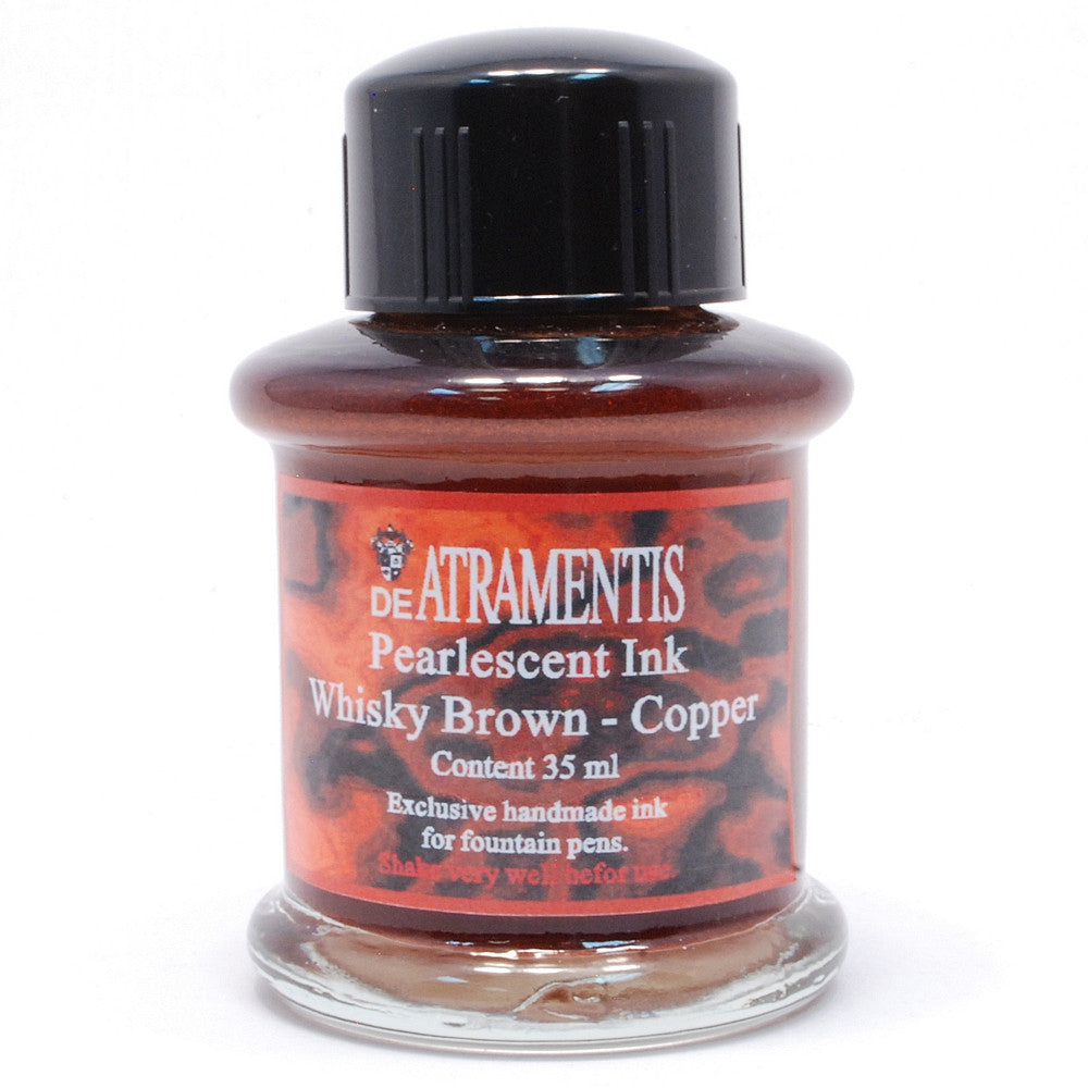 de Atramentis Pearlescent Whisky Brown Copper- 45ml Bottled Ink