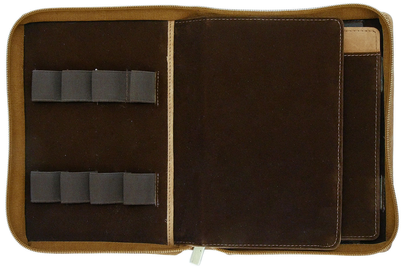 Girologio Zippered Grab & Go Pen Case Saddle Brown