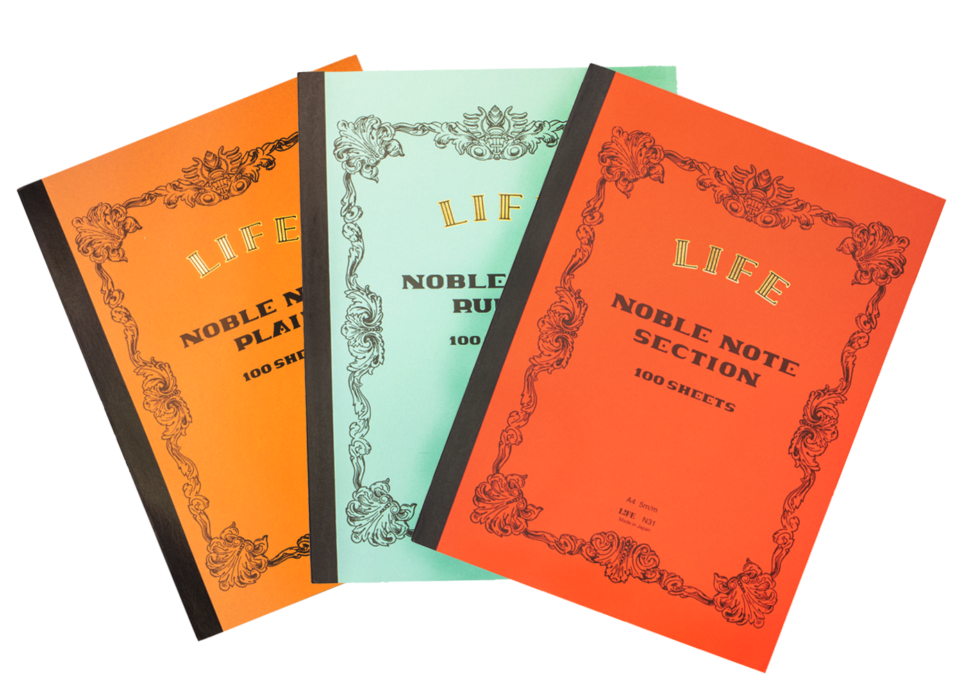 Life Stationery Noble Note A4 Side Bound Notebook