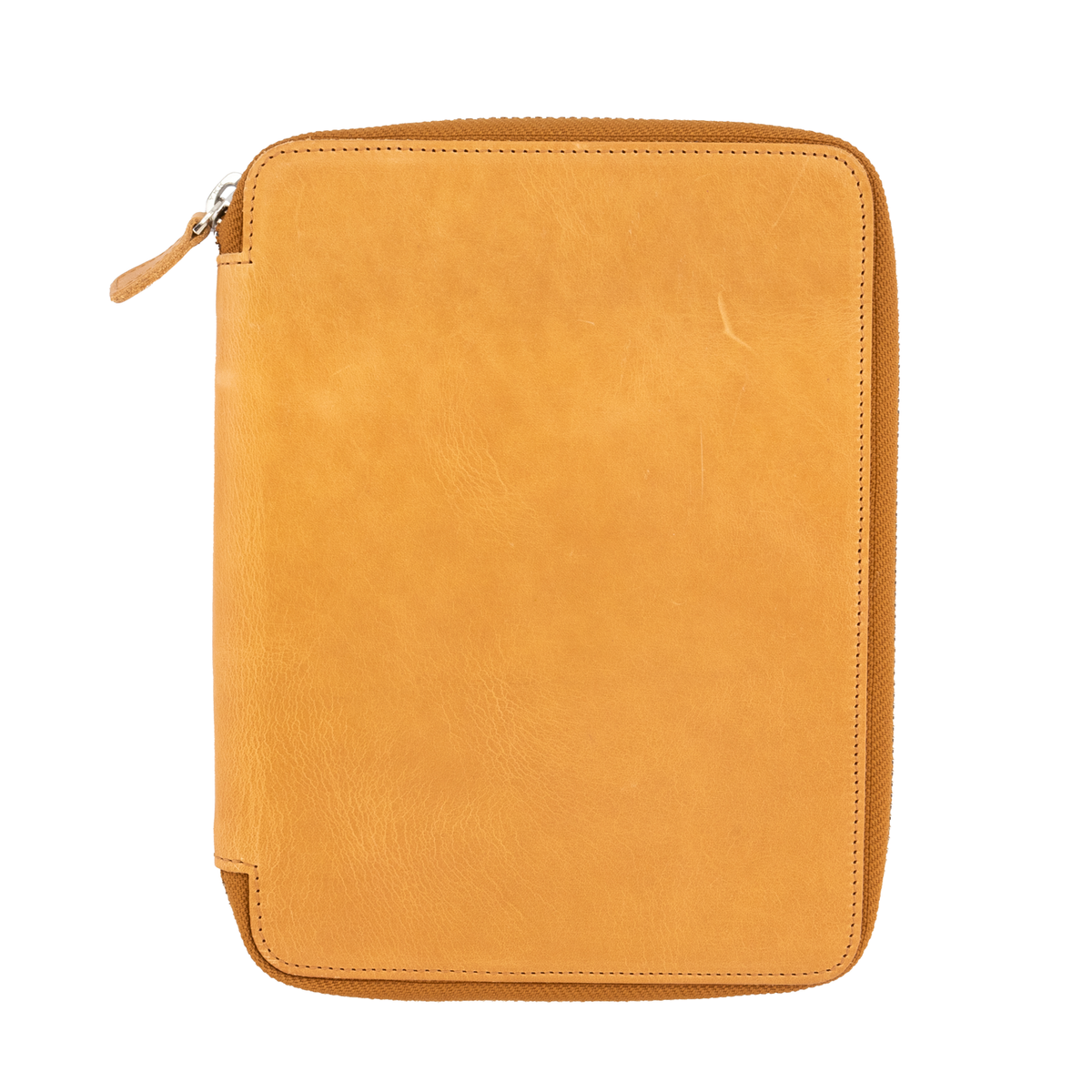 Galen Leather Co. Zippered A5 Notebook Folio - Crazy Horse Honey Ochre