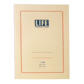 Life Stationery Vermillion Note A5 Side Bound Notebook