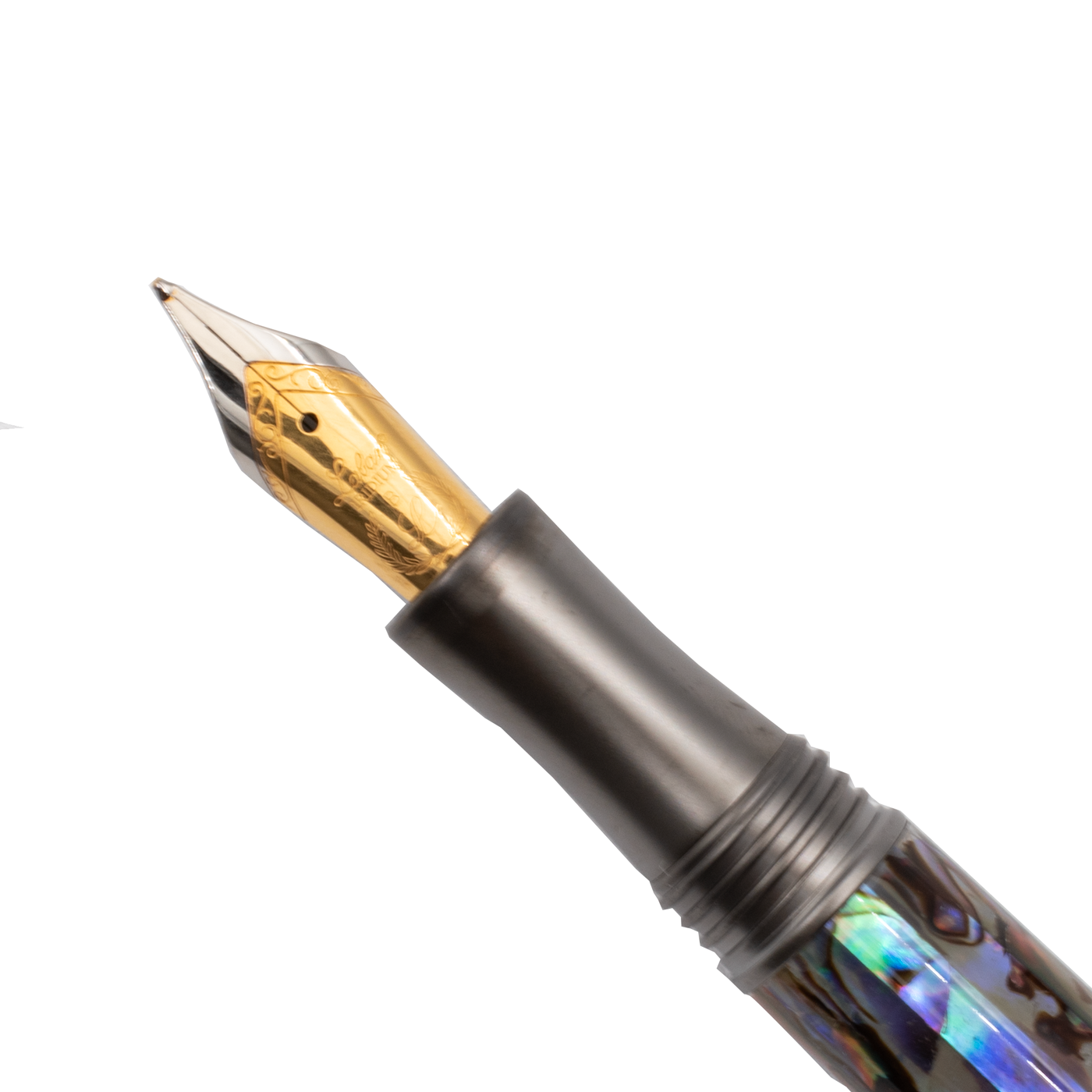 Laban Abalone with Gun Metal Trim Fountain Pen