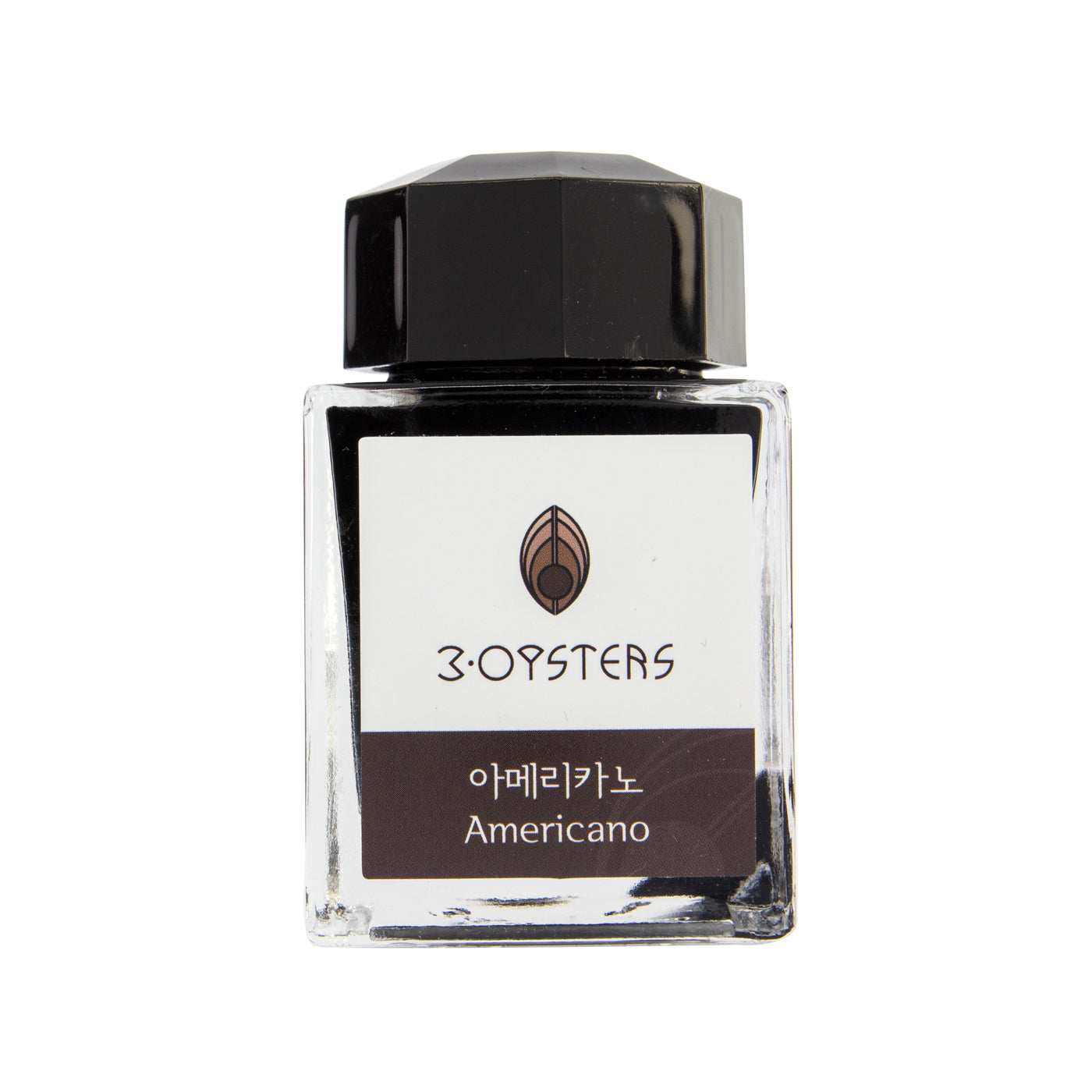 Dark brown fountain pen ink from 3Oysters ink, made in Seoul, South Korea. these inks are designed for fountain pens. the ink is water based using ionized water and dye-based colors. the colors are rich and deep with low sheen and shading. These inks are for wordsmithing, hand lettering, writing, calligraphy, drawing, and art. Not waterproof