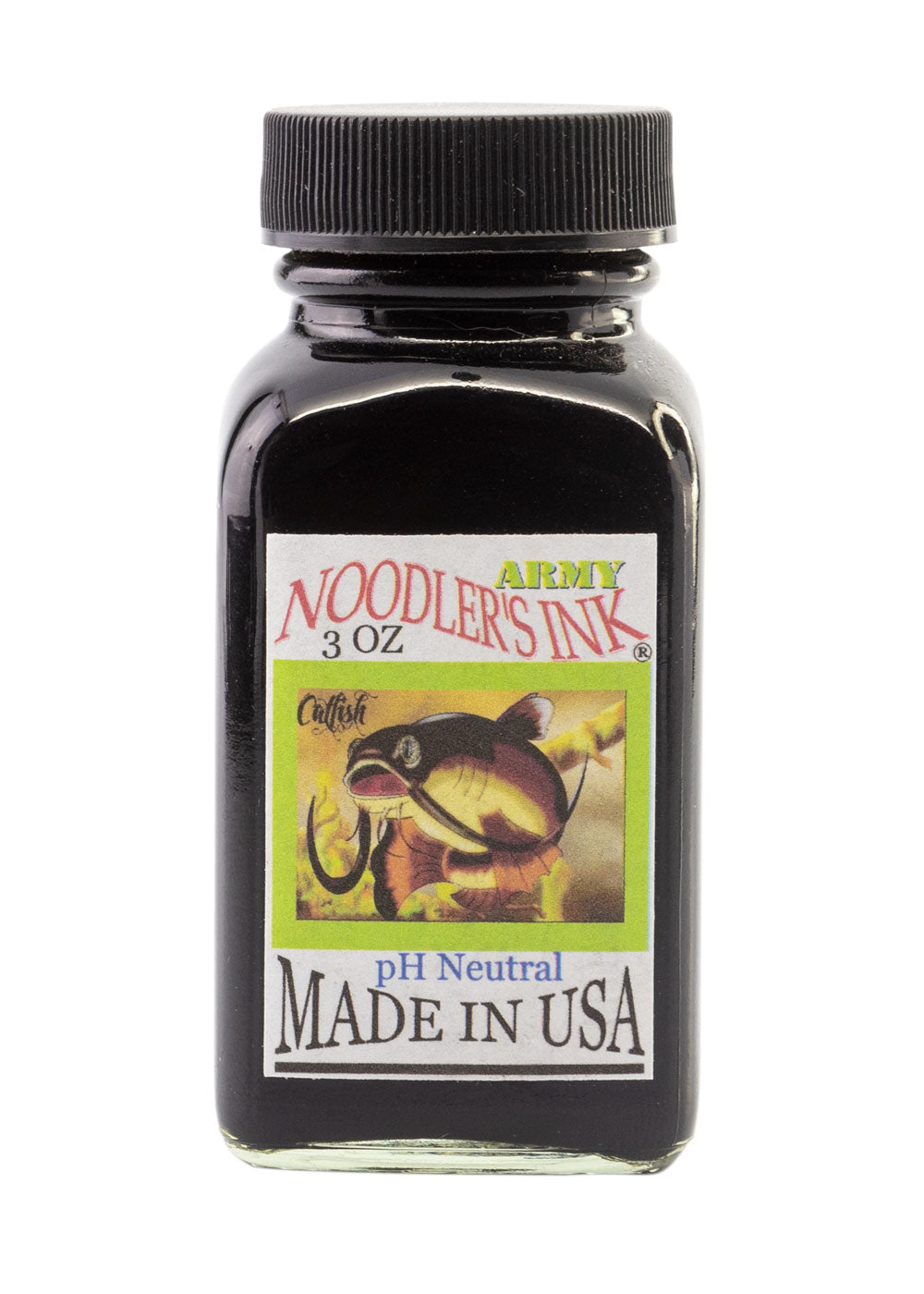 Army green is a olive green ink   from Noodler's that is made from fountain pen use.