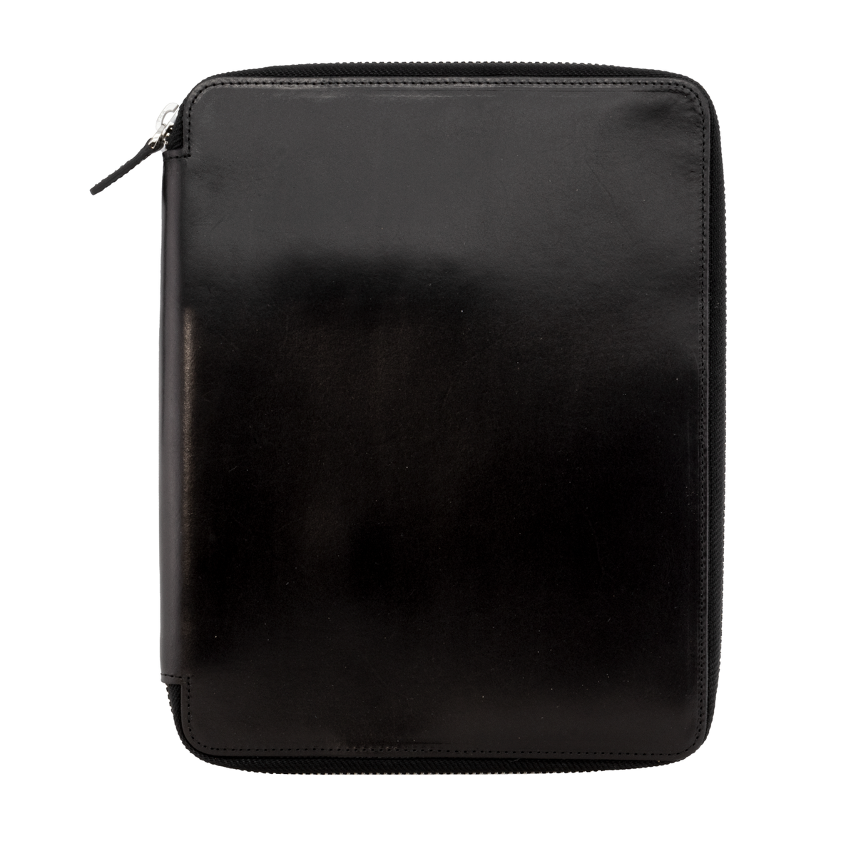 Galen Leather Co. Zippered B5 Notebook Folio- Black