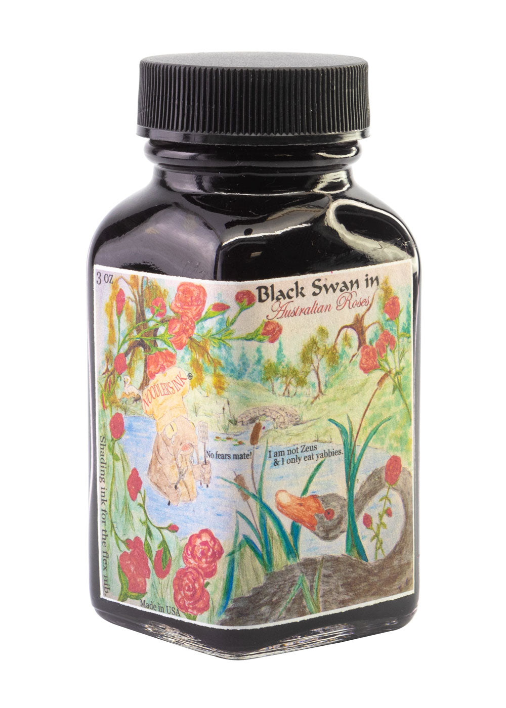 Noodler's Black Swan in Australian Roses