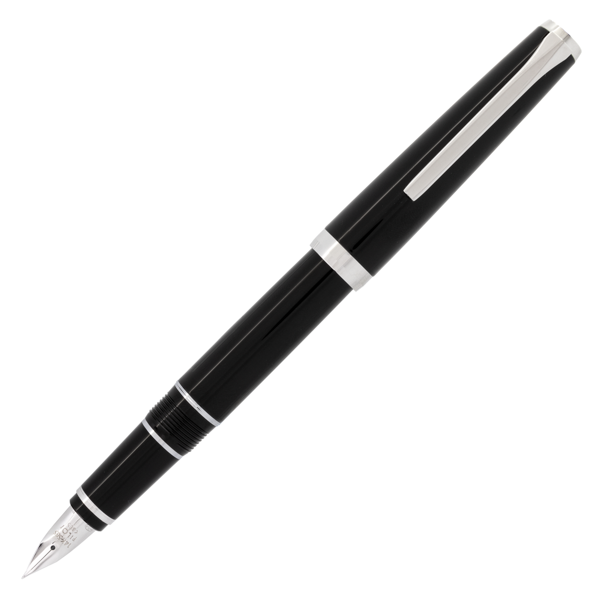 Pilot Metal Falcon Black with Rhodium Trim