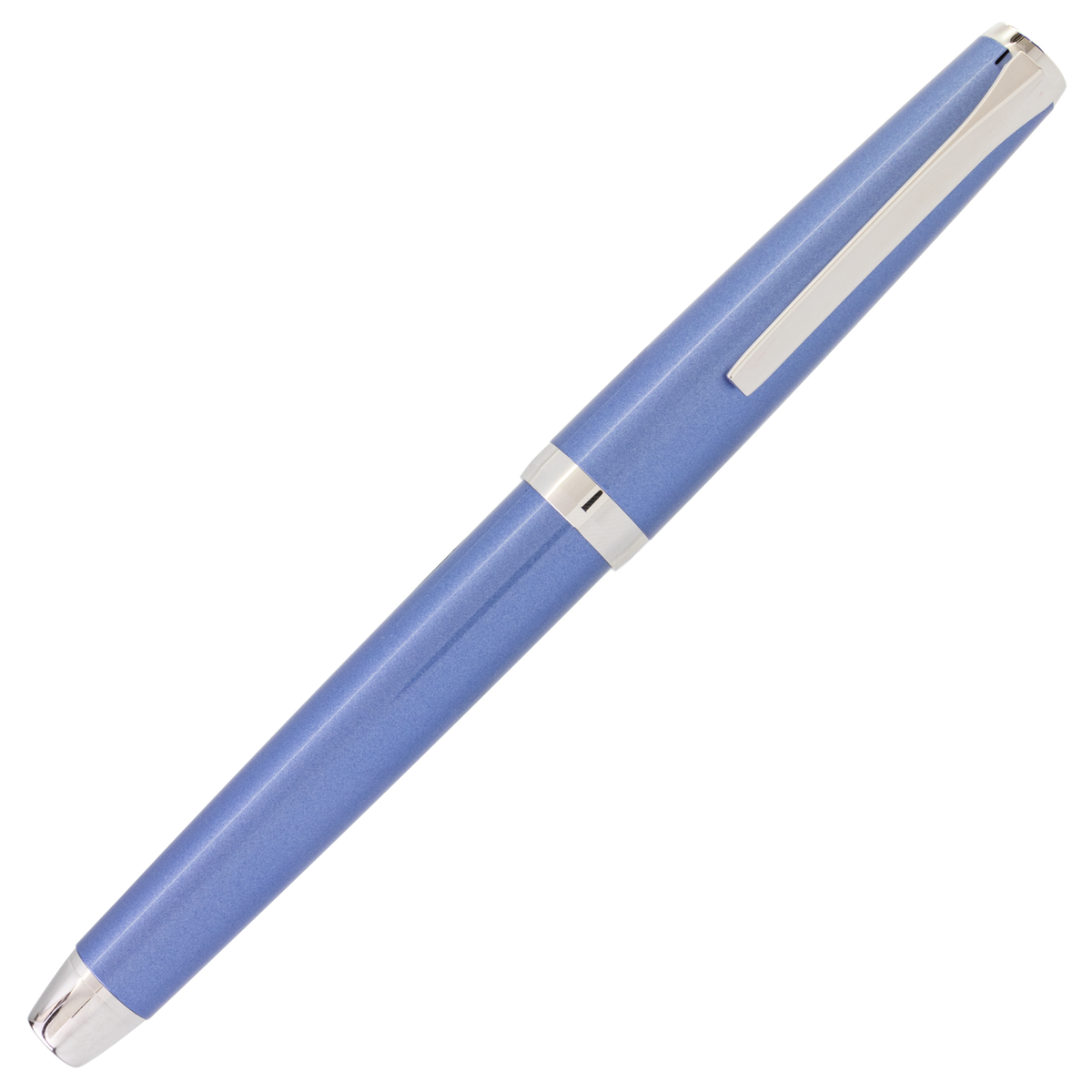 Pilot Metal Falcon Sapphire with Rhodium Trim