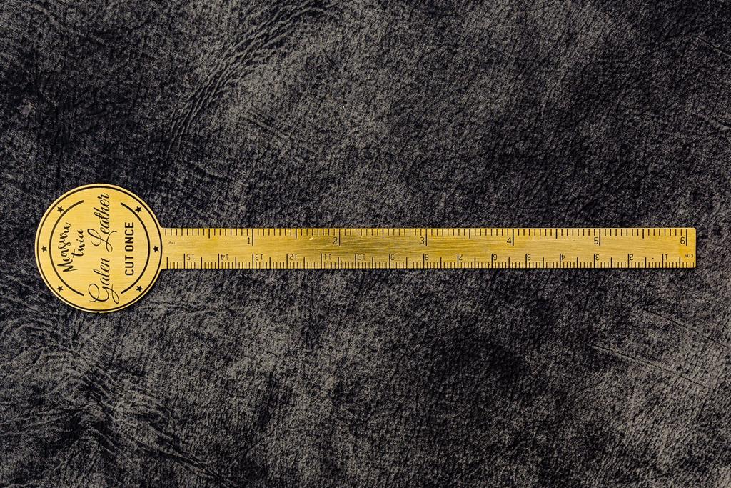 Galen Leather Co. Brass Ruler - Letter Opener