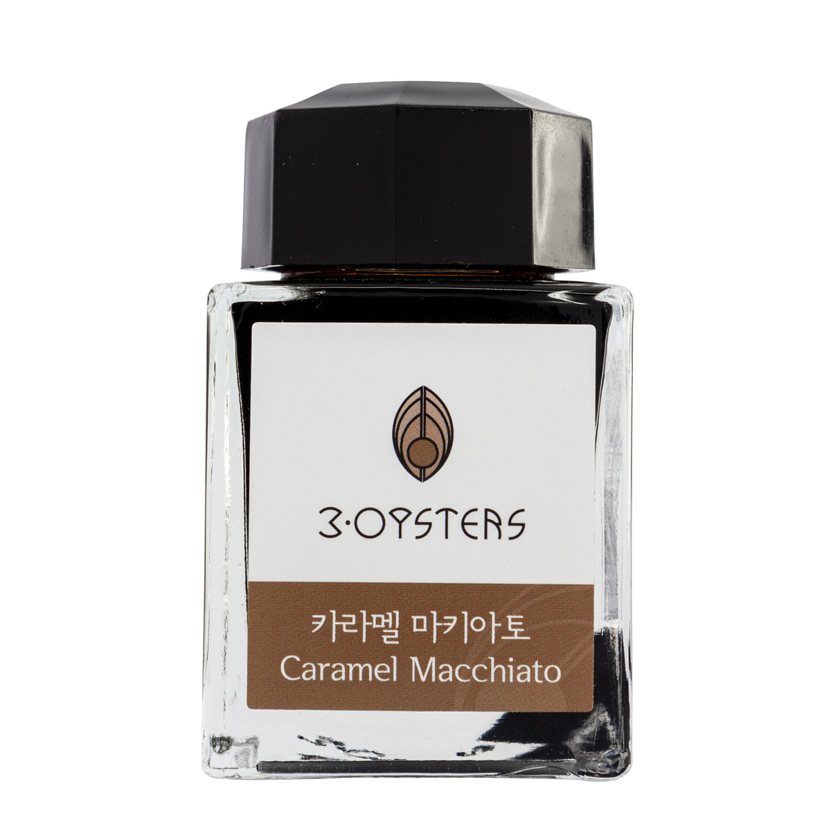 Golden brown fountain pen ink from 3Oysters ink, made in Seoul, South Korea. these inks are designed for fountain pens. the ink is water based using ionized water and dye-based colors. the colors are rich and deep with low sheen and shading. These inks are for wordsmithing, hand lettering, writing, calligraphy, drawing, and art. Not waterproof