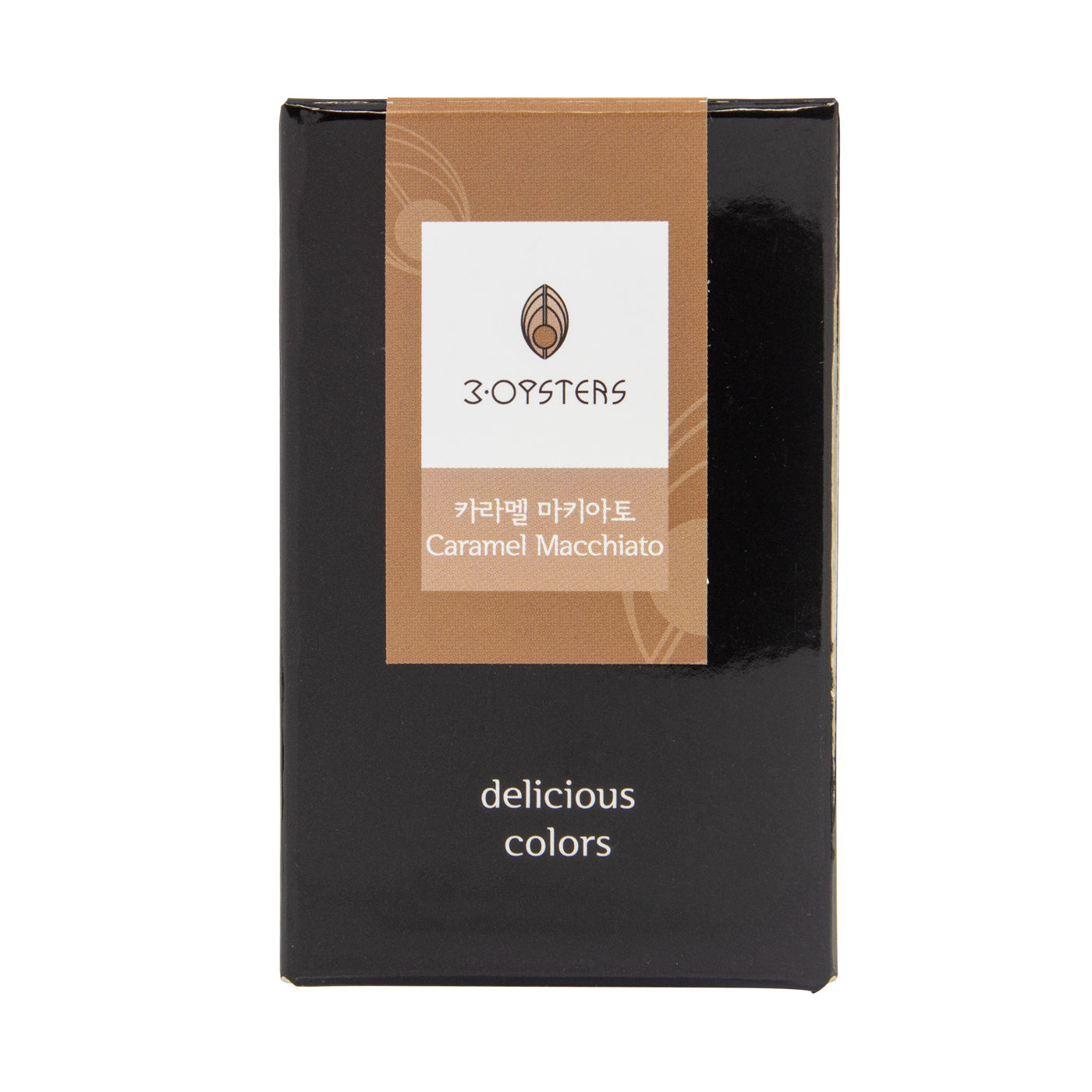 Golden brown fountain pen ink from 3Oysters ink, made in Seoul, South Korea. these inks are designed for fountain pens. the ink is water based using ionized water and dye-based colors. the colors are rich and deep with low sheen and shading. These inks are for wordsmithing, hand lettering, writing, calligraphy, drawing, and art. Not waterproof