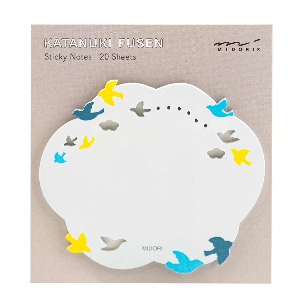 Midori Sticky Note Die-Cuttting - Birds