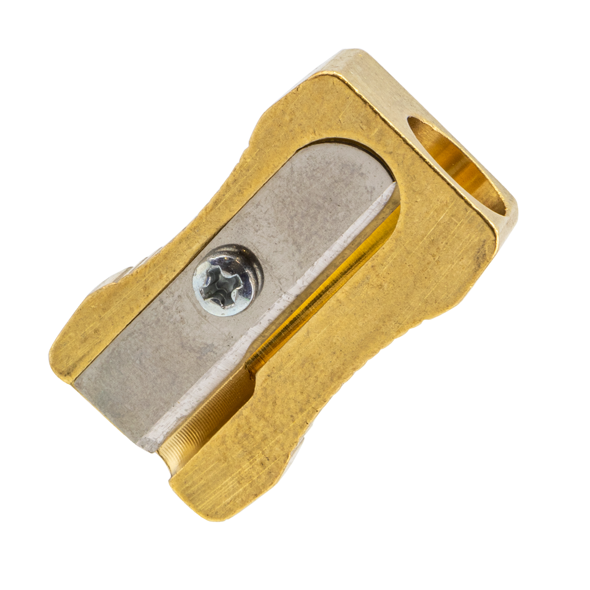 DUX Brass Wedge Pencil Sharpener