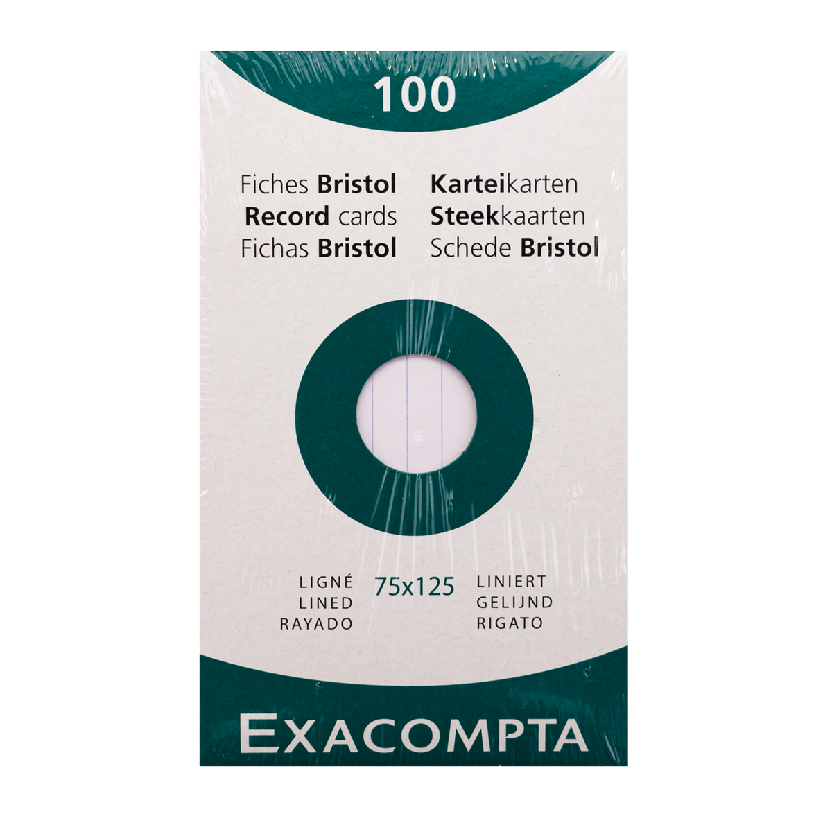 Exacompta Bristol Index Cards - White