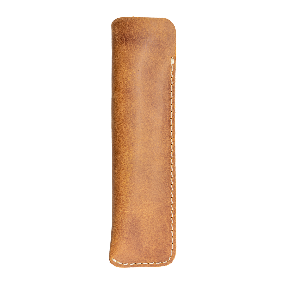 Galen Leather Co. Leather Single Pen Sleeve - Carmel Brown