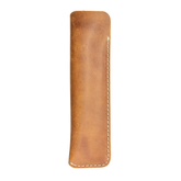 Galen Leather Co. Leather Single Pen Sleeve- Carmel Brown