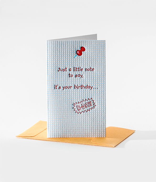 Just a little note...it's your birthday