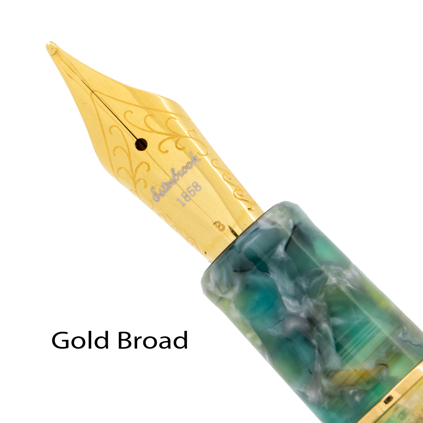 Esterbrook Estie Sea Glass with Gold Trim Fountain