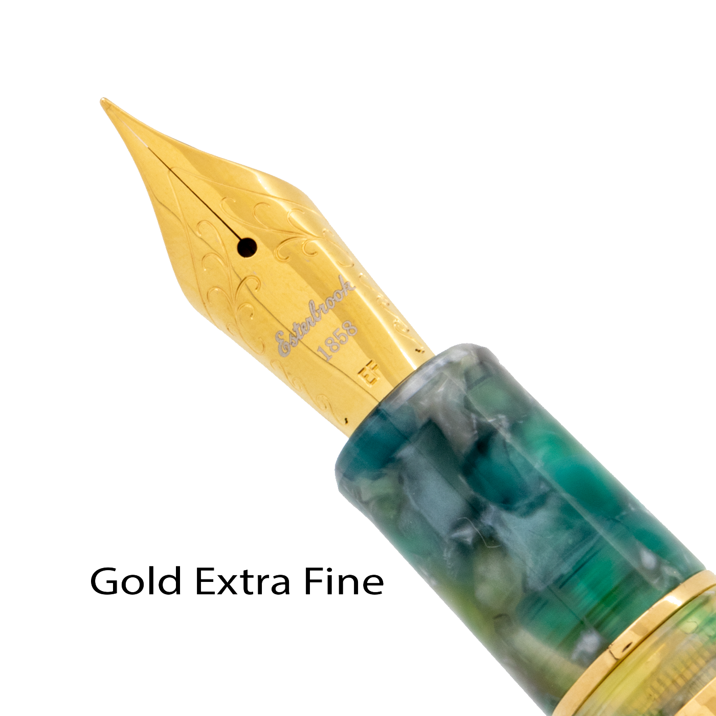 Esterbrook Estie Sea Glass with Gold Trim Fountain