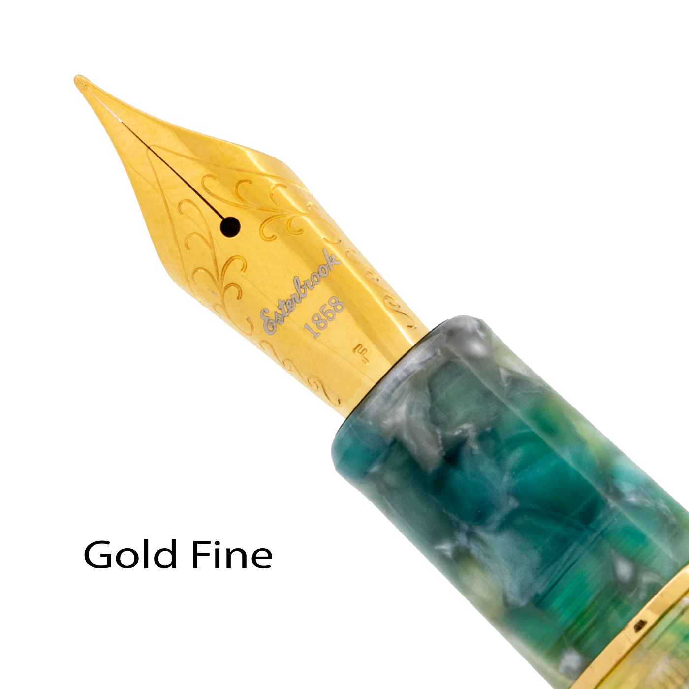 Esterbrook Estie Sea Glass with Gold Trim Fountain