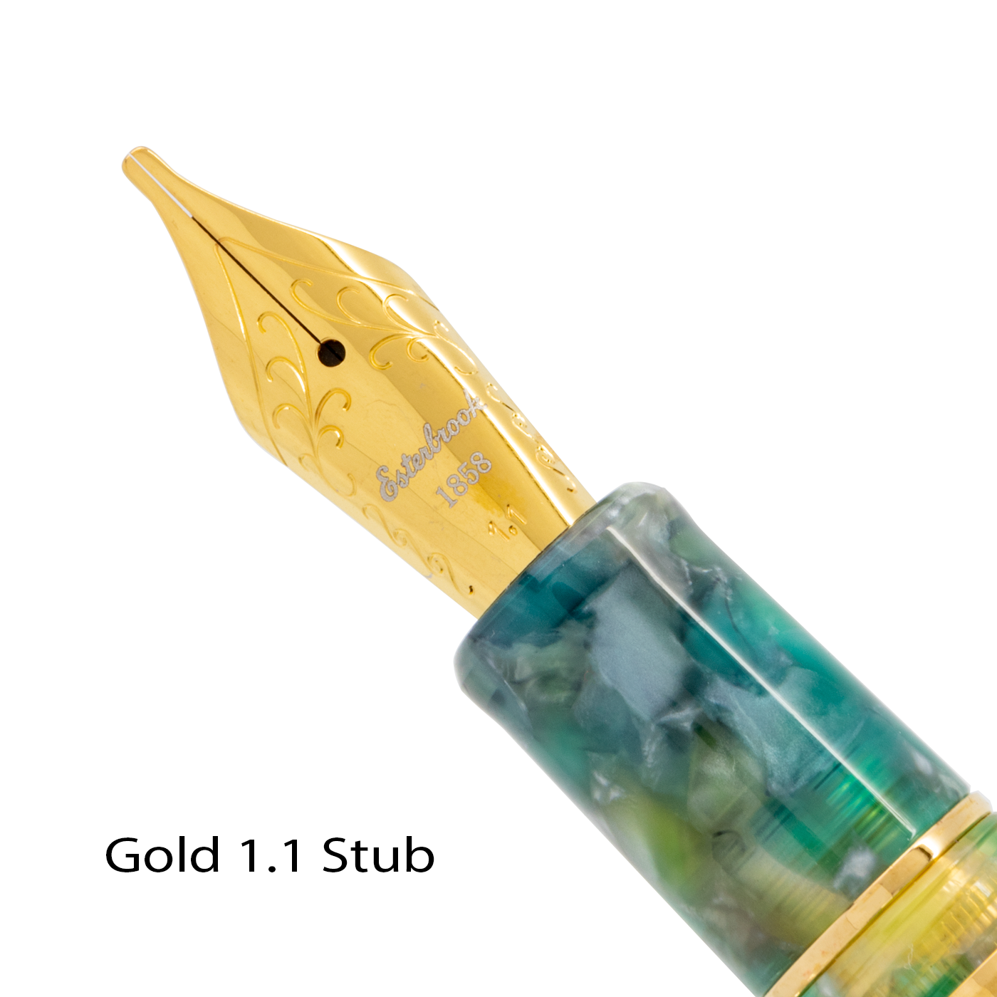 Esterbrook Estie Sea Glass with Gold Trim Fountain