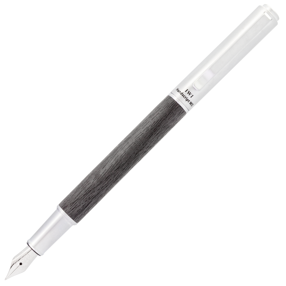 IWI Handscript Fountain Pen- Grey Wood-Texture Leather