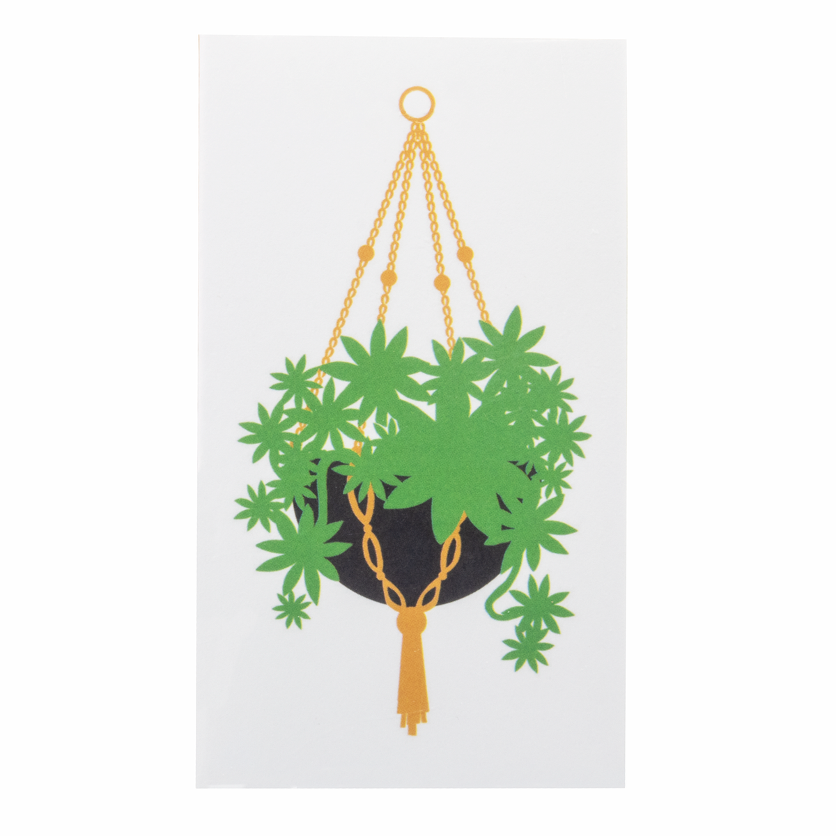 Rock Scissor Paper Mini Card - Hanging Plant