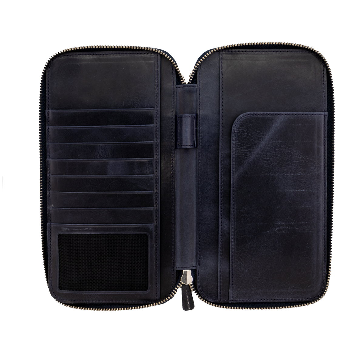 Galen Leather Co. Zippered Hobonichi Weeks Cover - Crazy Horse Navy Blue