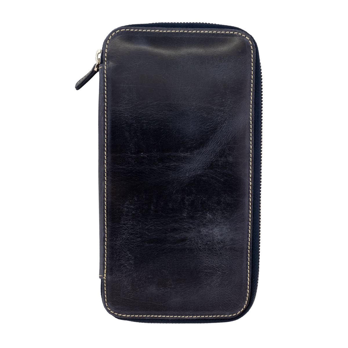 Galen Leather Co. Zippered Hobonichi Weeks Cover - Crazy Horse Navy Blue