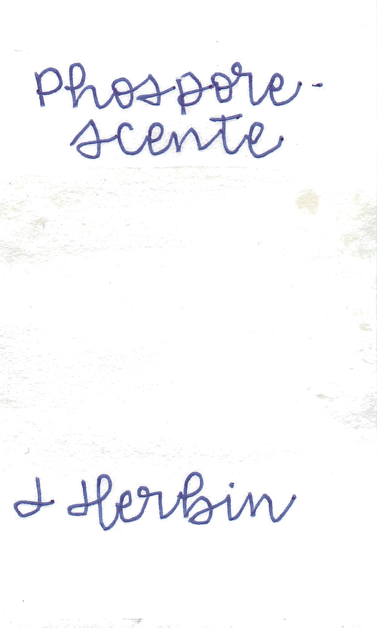 Jacques Herbin Phosphorescent Ink - Glow in the dark