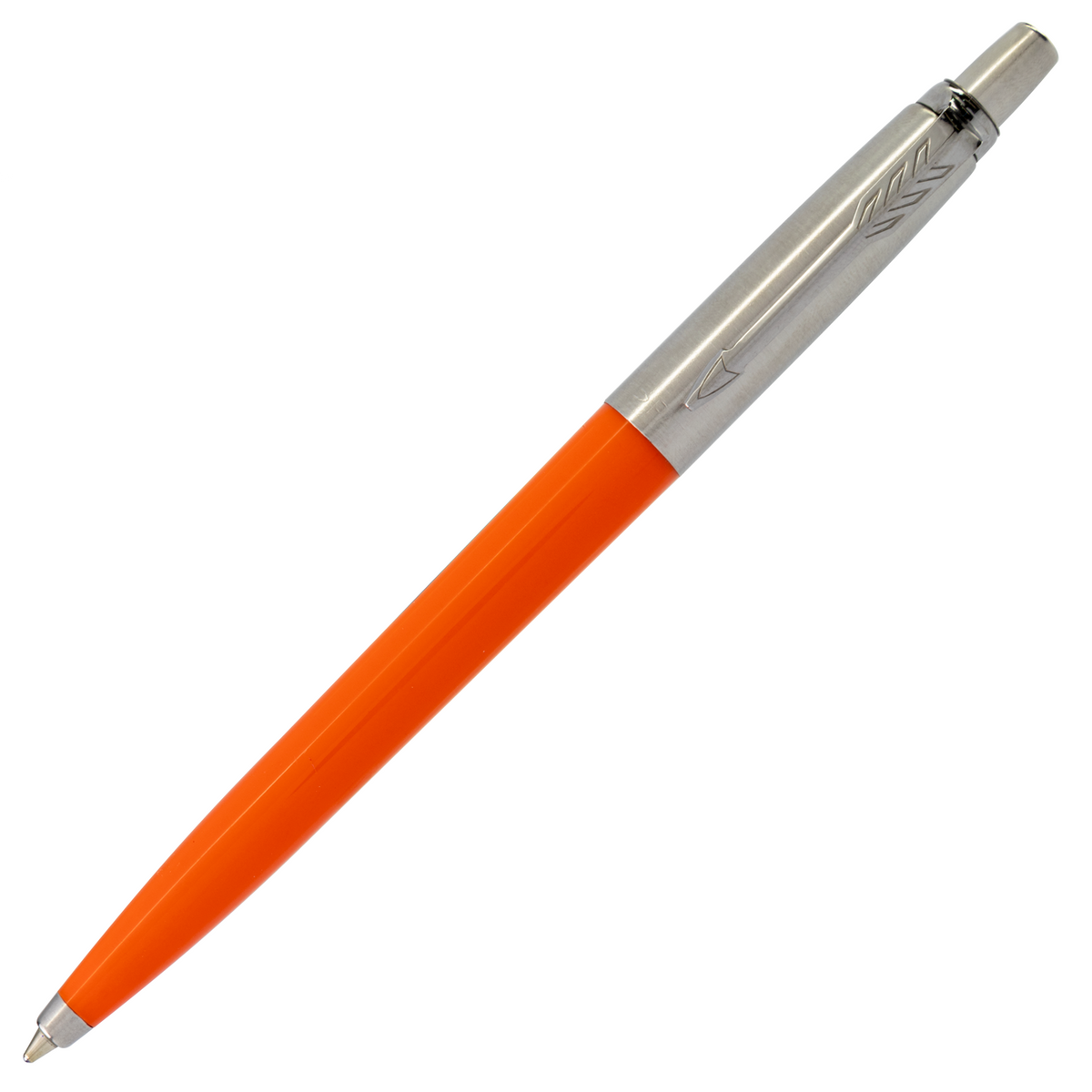 Parker Originals Orange Plastic Barrel Stainless Cap
