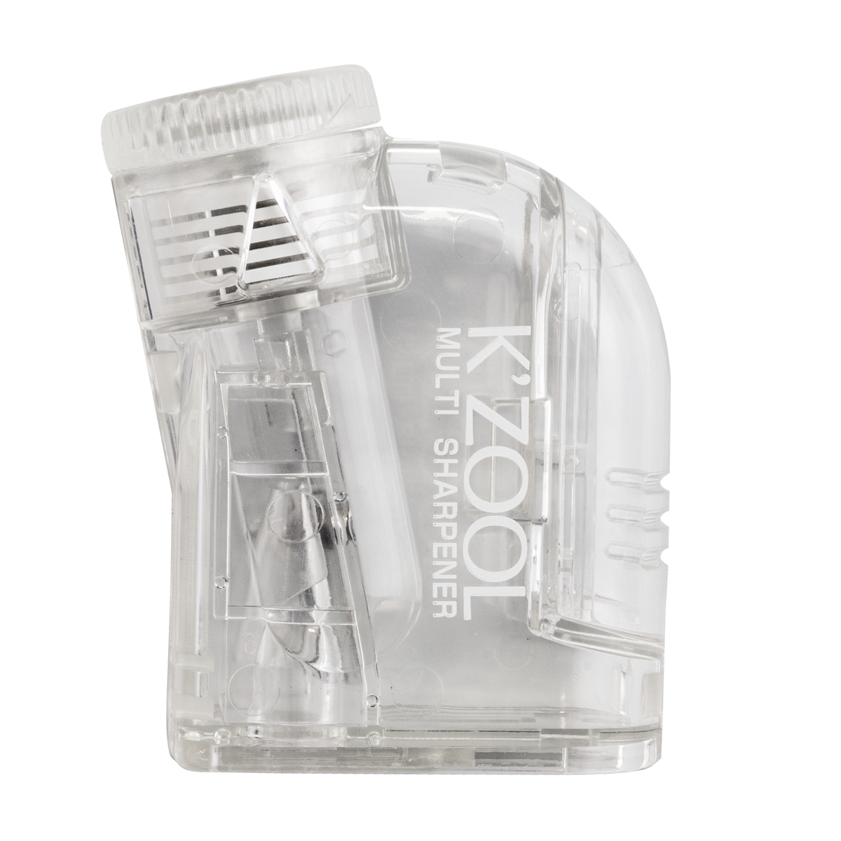 K'zool Sharpener Adjustable Lead Length Pencil Sharpener -Clear