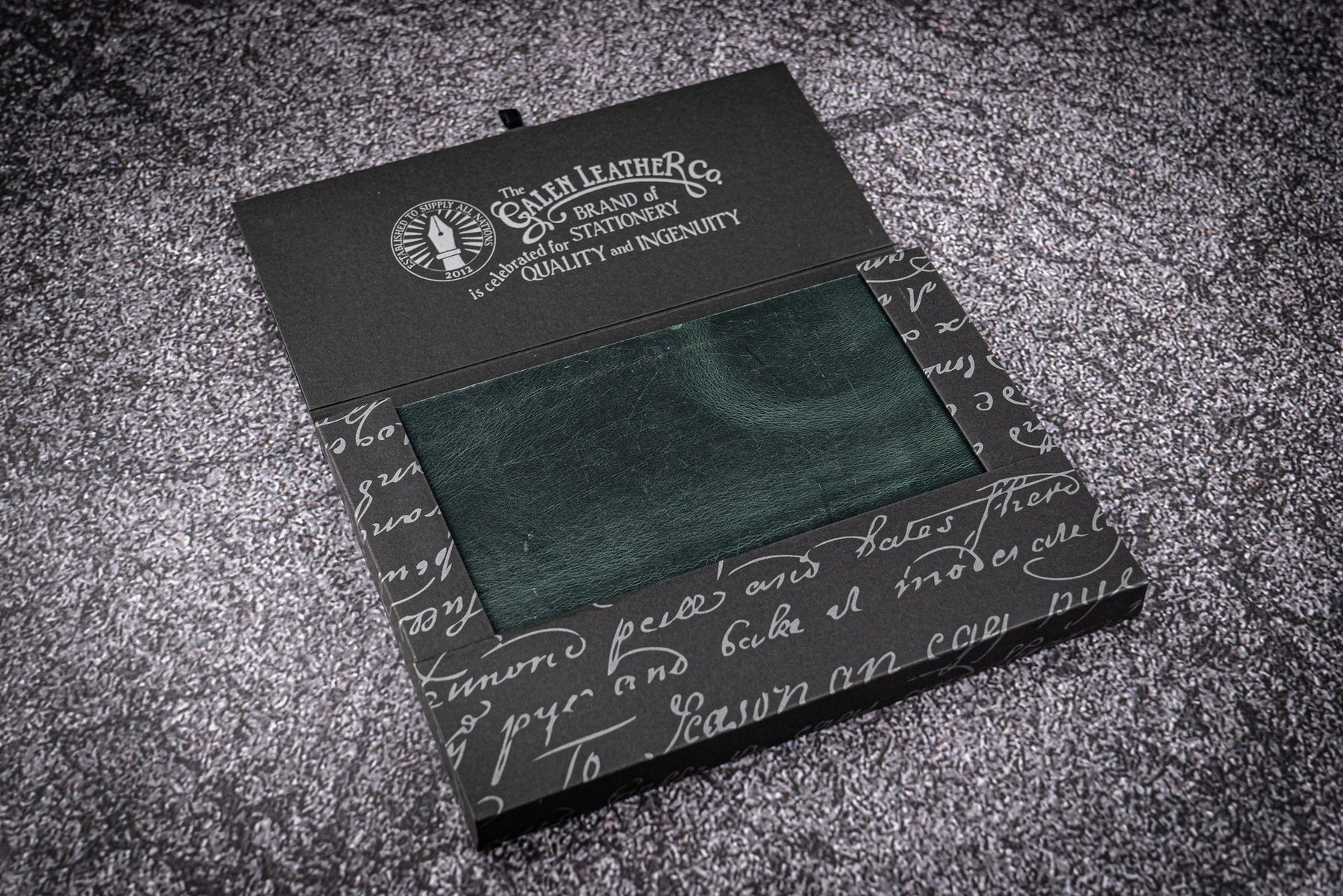 Galen Leather Co. Leather Notebook - Tomoe River Paper - A5 Crazy Horse Green