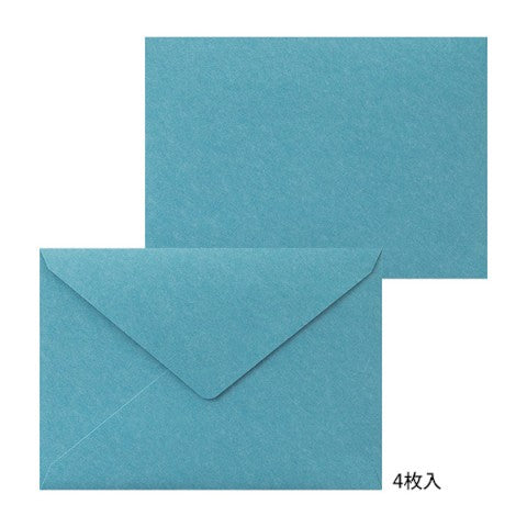 Midori Letter Set 463- Press Frame Blue