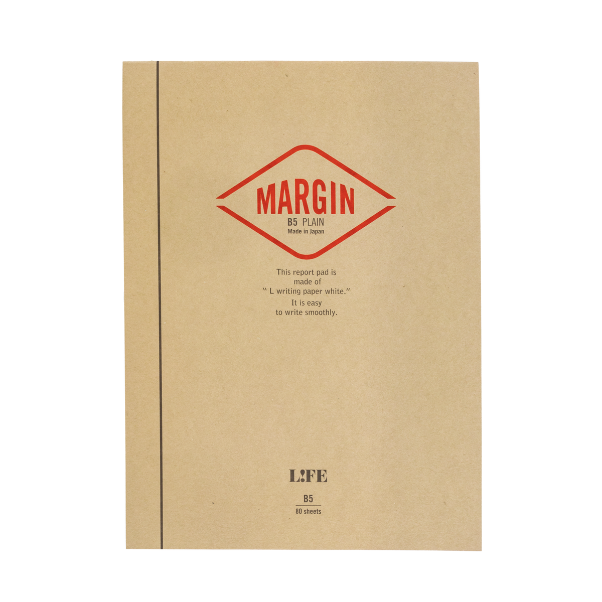 Life Stationery Margin B5 Top Bound Notebook