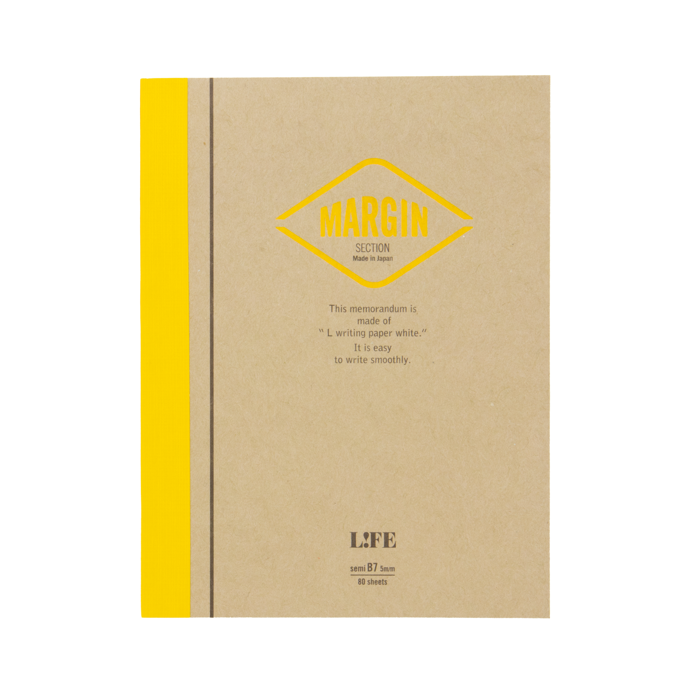 Life Stationery Margin B7 Side Bound Notebook