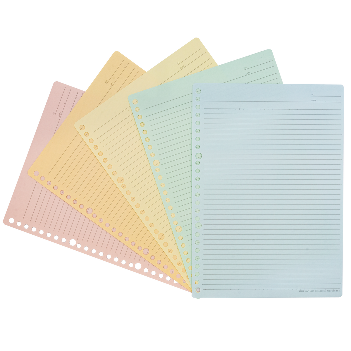 Maruman Loose Leaf Paper - B5 - Easy to Write - 6mm Rule