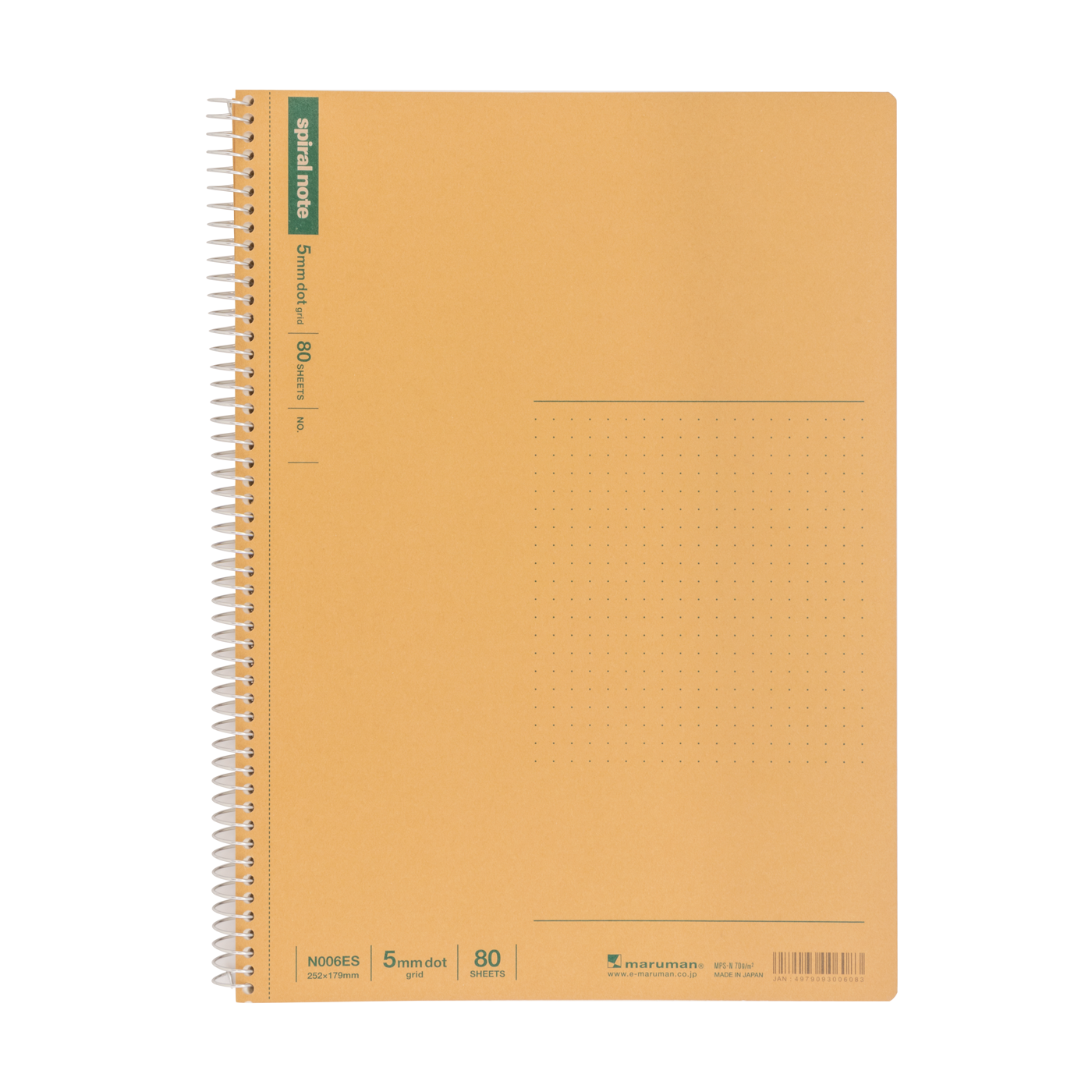 Maruman Spiral Notebook Basic B5 Dot-Grid 5.0mm